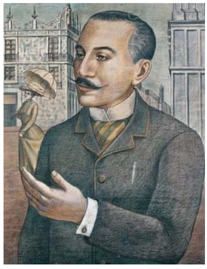  Imagen representativa del escritor y diplomático Carlos F. Gutiérrez, autor de Angelina, la primera novela hondureña. 