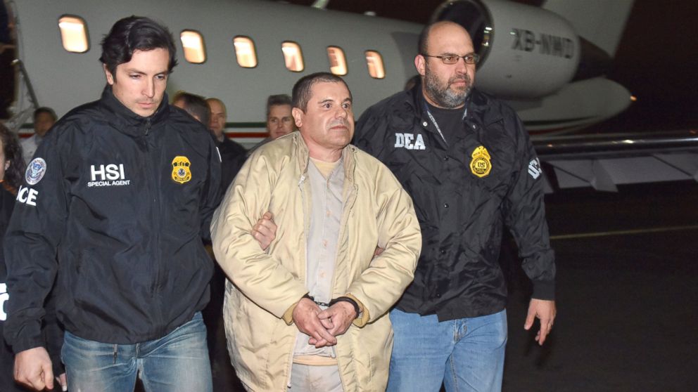 El Chapo Guzman fue extraditado a Estados Unidos el pasado 19 de enero. Actualmente espera juicio en un tribunal de New York. Se ha declarado inocente.