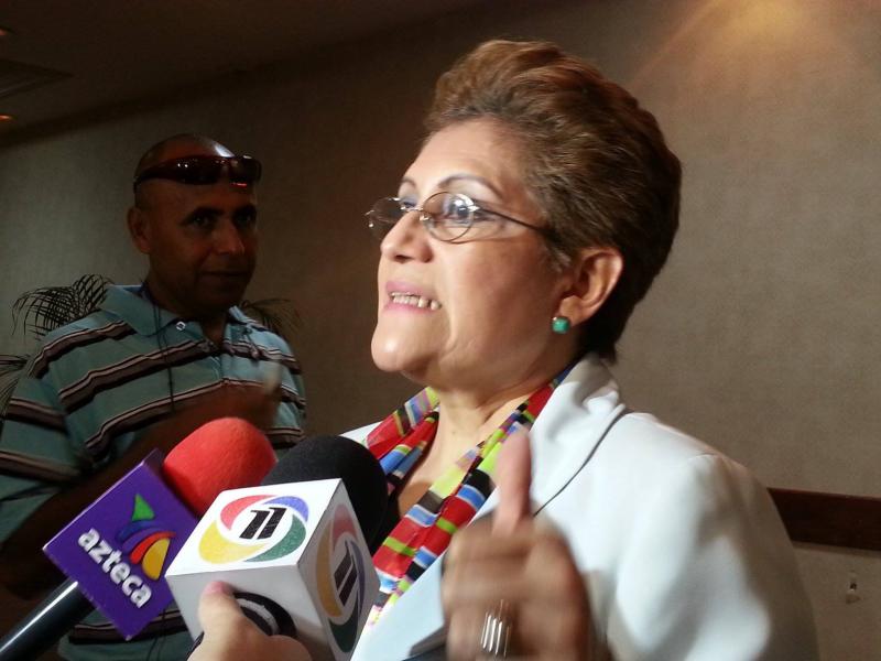 Ex comisionada Maria Luisa Borjas, ex directora de Asuntos Internos de la Policía, actual pre candidata a diputada por Libre.