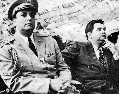 Los hermanos Luis Anastasio y Anastasio Somoza Debayle, hijos del fundador de la dictadura Anastasio Somoza García.