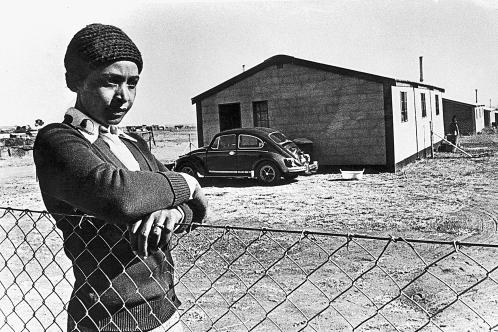 Winnie in 1977 during her exile in Brandfort. GETTY IMAGES