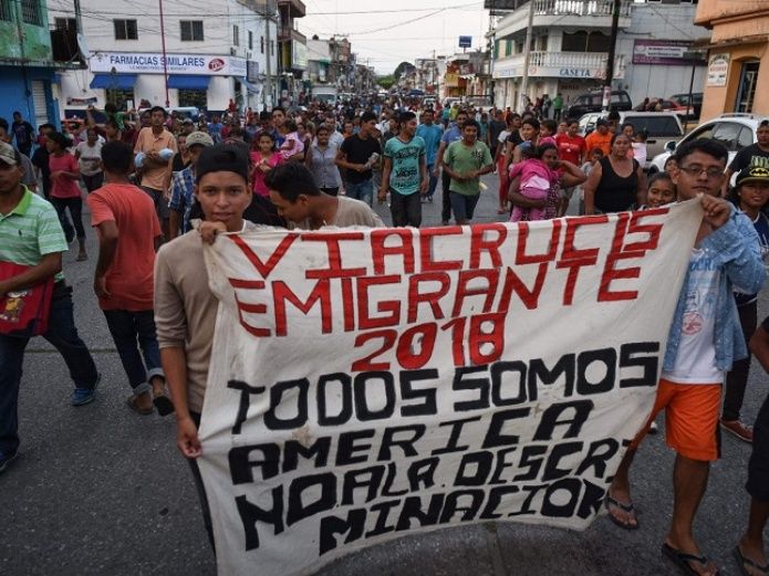 Caravana de migrantes 2018.