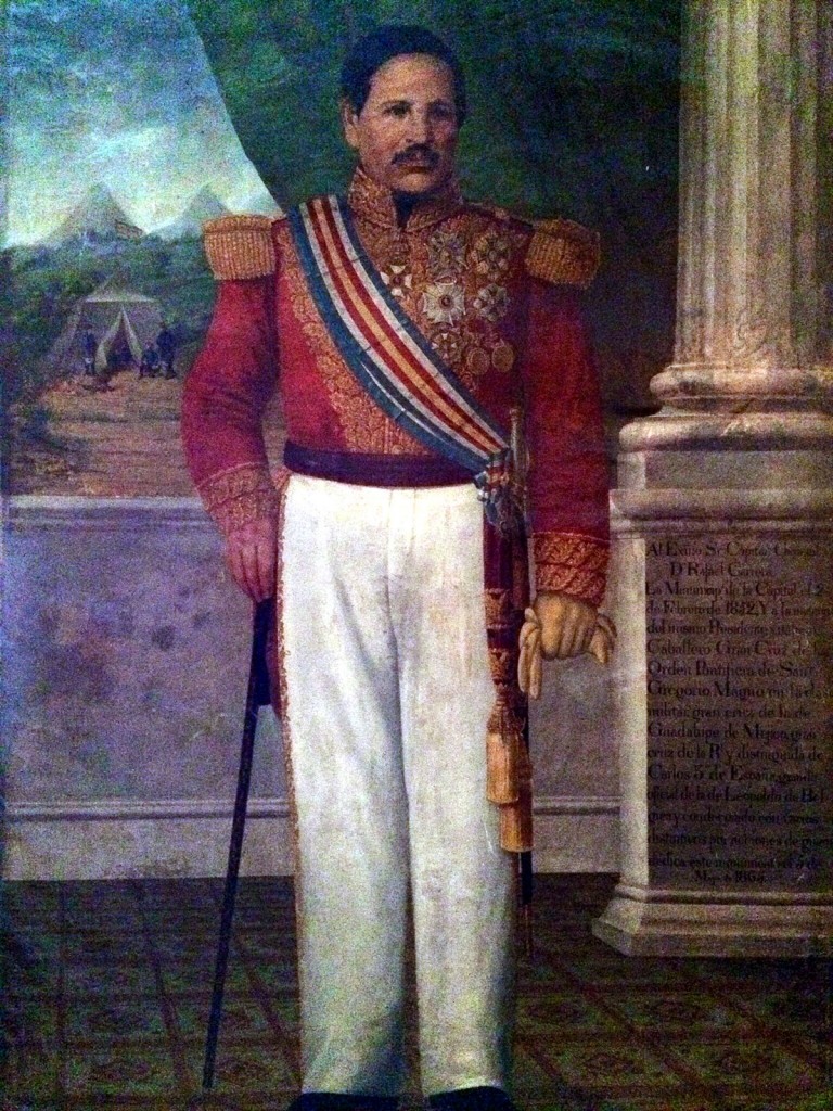 José Rafael Carrera y Turcios, jefe de Estado entre 1844 y 1847 y como presidente vitalicio de la República de Guatemala entre 1847 a 1848 y de 1851 a 1865. 